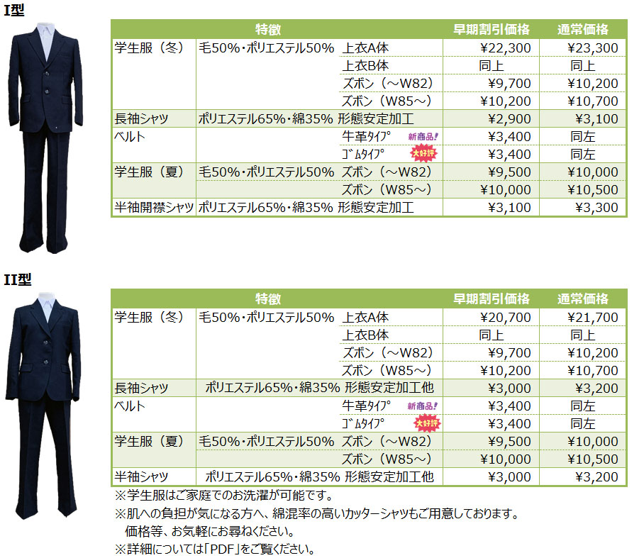 価格表